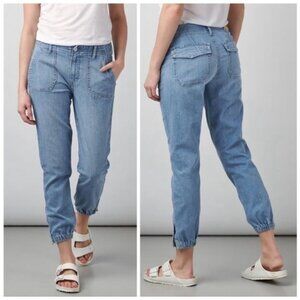 PAIGE Mayslie joggers Sky Blue Denim Jeans size 25